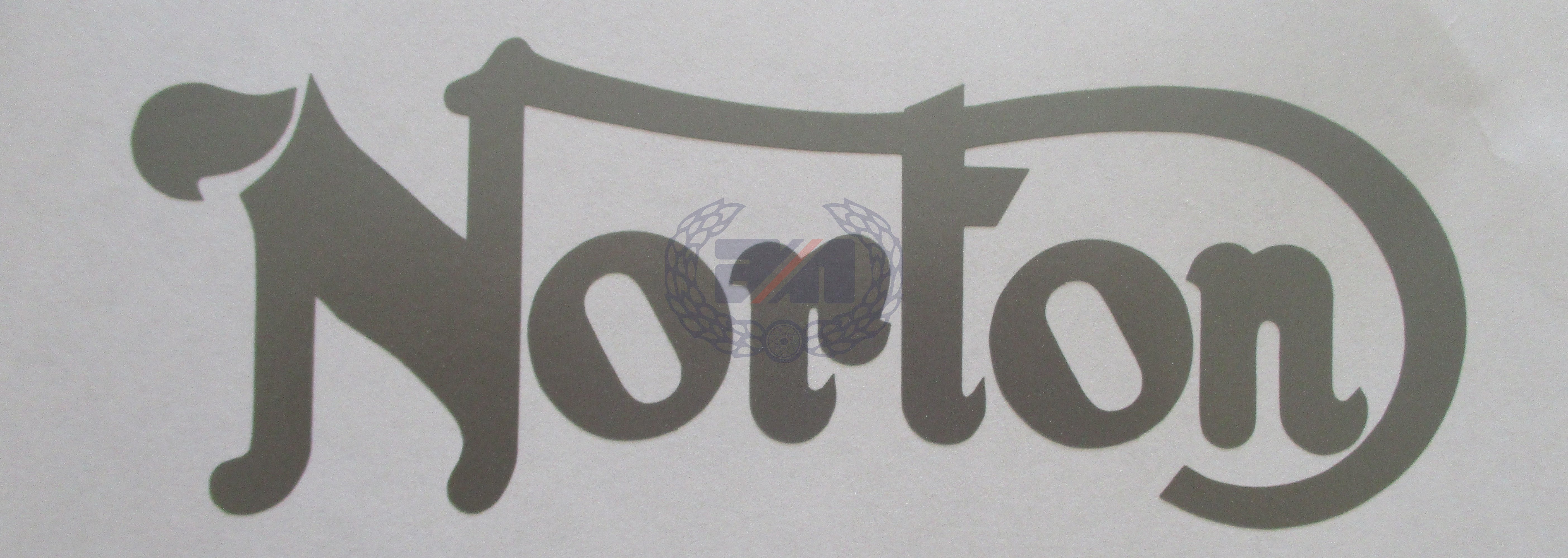 DECAL "NORTON" (SILVER) for Petrol Tank (06.3179) Vinyl