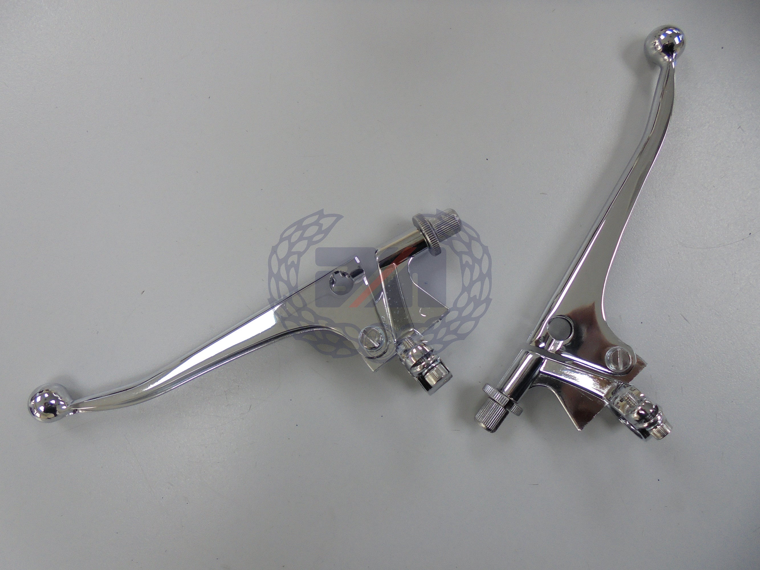 Clutch/Brake lever set ball ended with adjusters (pair) for 7/8" dia. bars with 1.1/16" pivot centres
