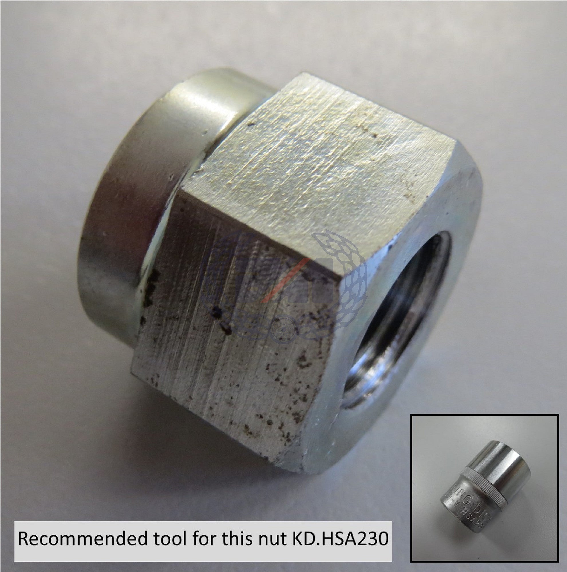 NUT-FRONT WHEEL SPINDLE