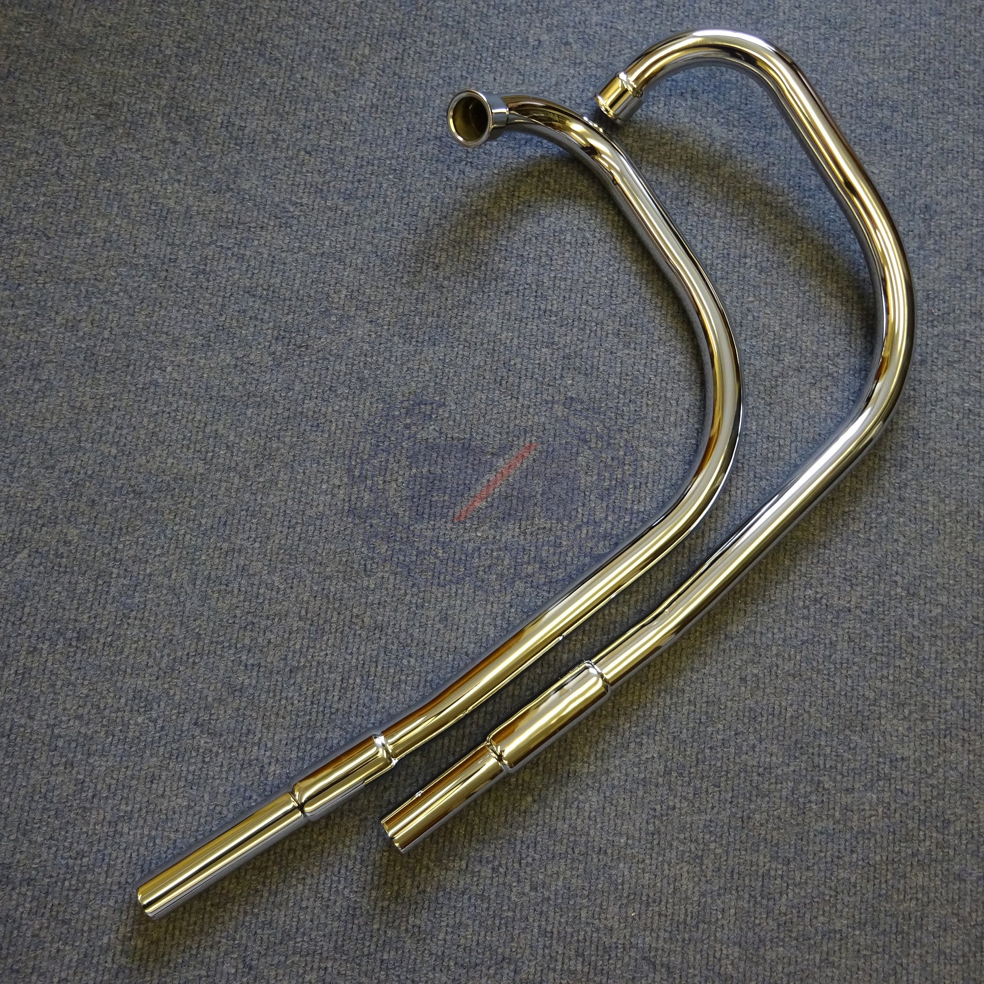 EXHAUST PIPE SET (PAIR) Left Hand & Right Hand 1.6" OUTSIDE DIAMETER (suitable for Norton 650SS/ATLAS) 24020