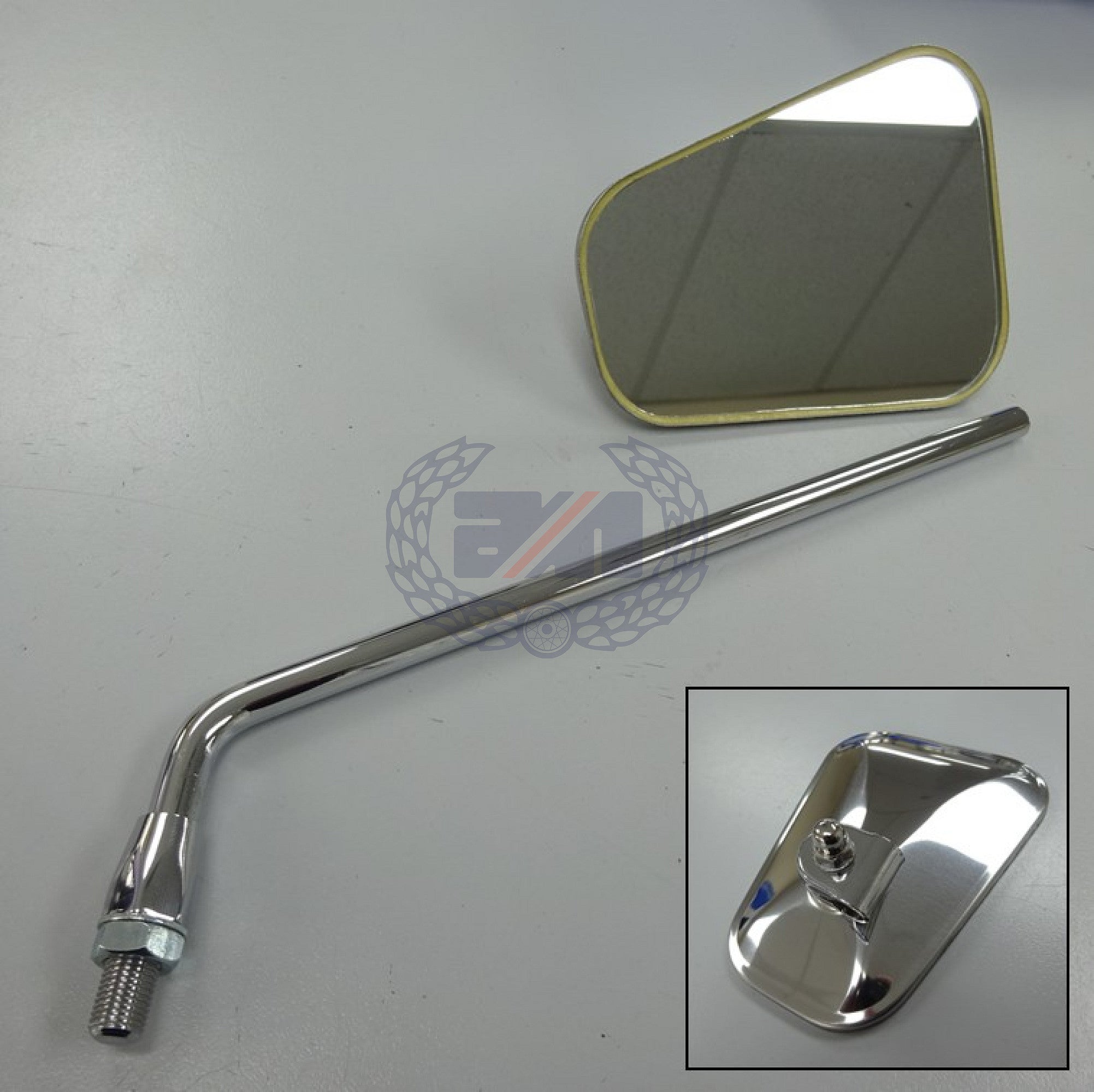 MIRROR AND STEM COMPLETE ASSEMBLY (NOT HI-RIDER)