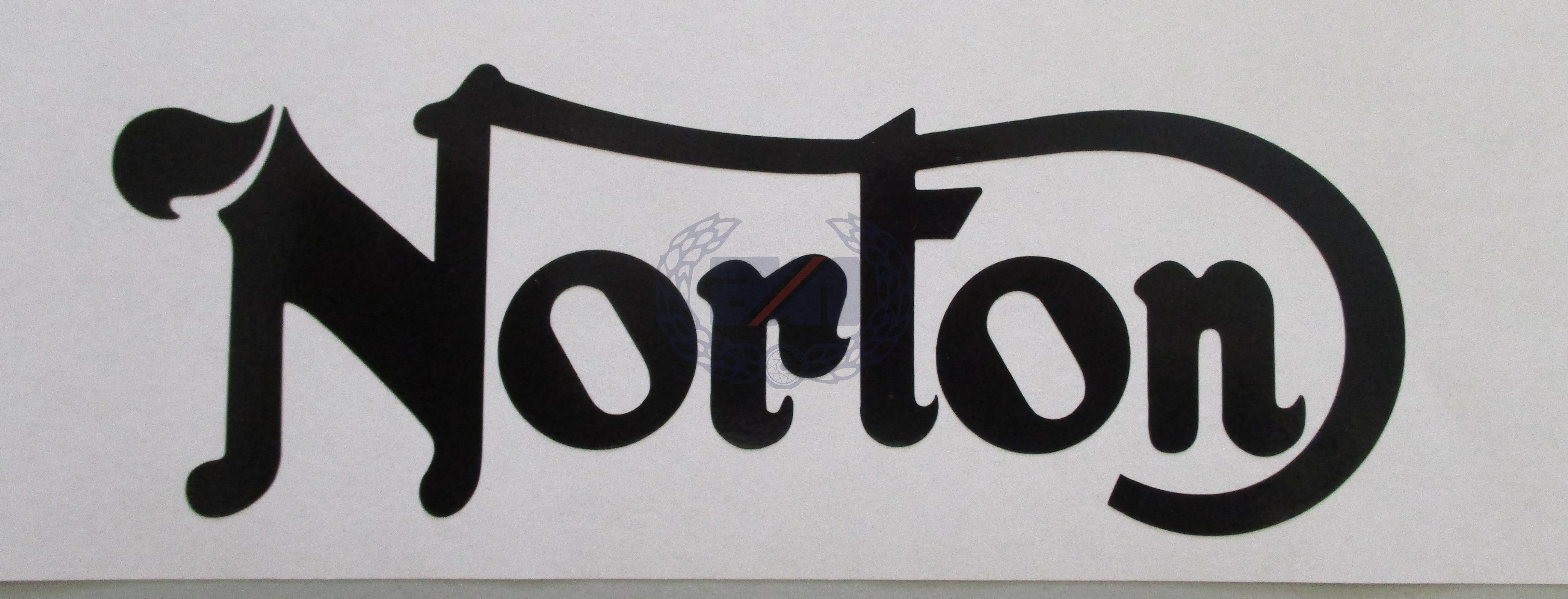 DECAL "NORTON" (BLACK) for Petrol Tank (06.2022) Vinyl