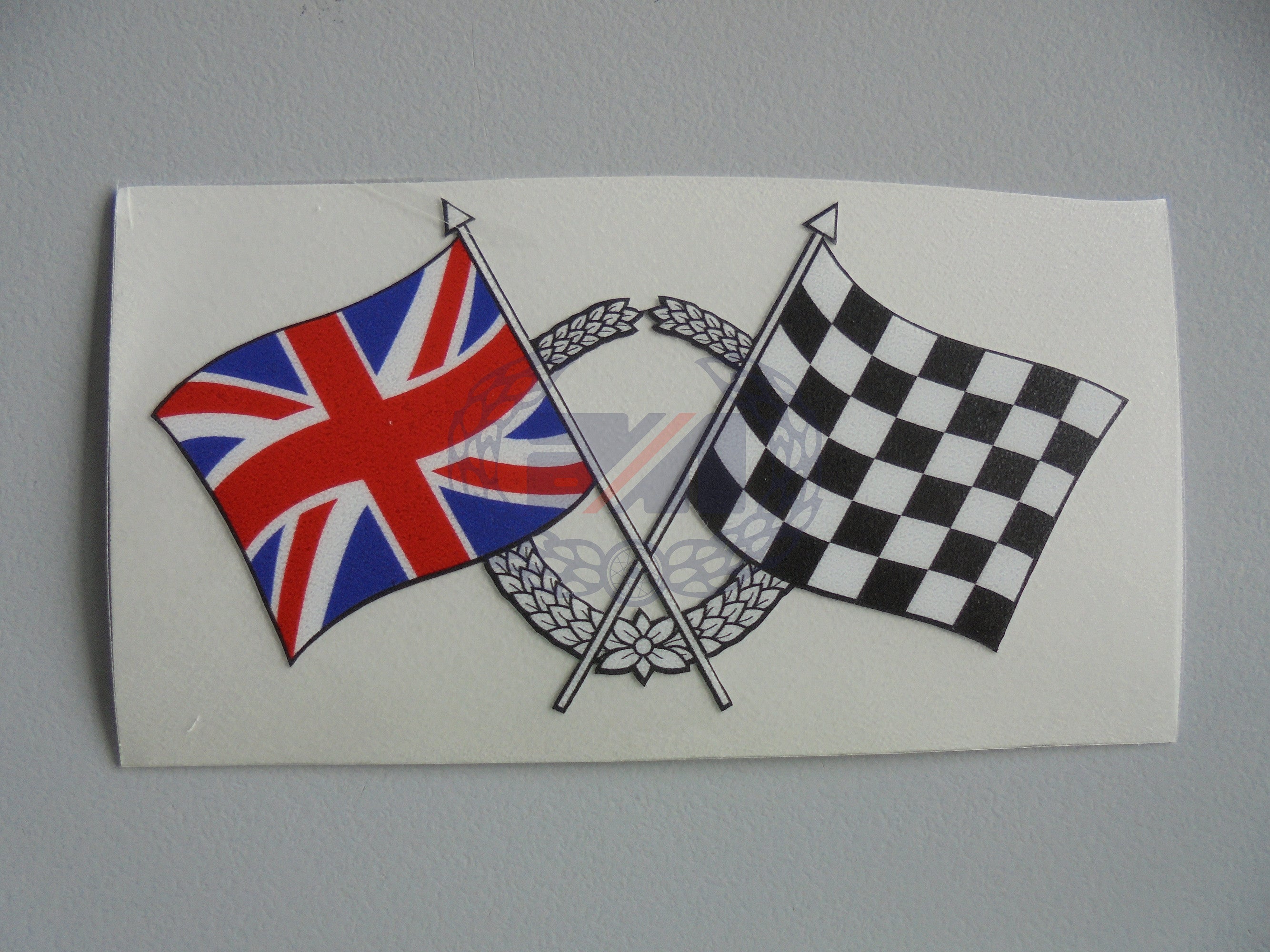 DECAL CROSSED FLAGS