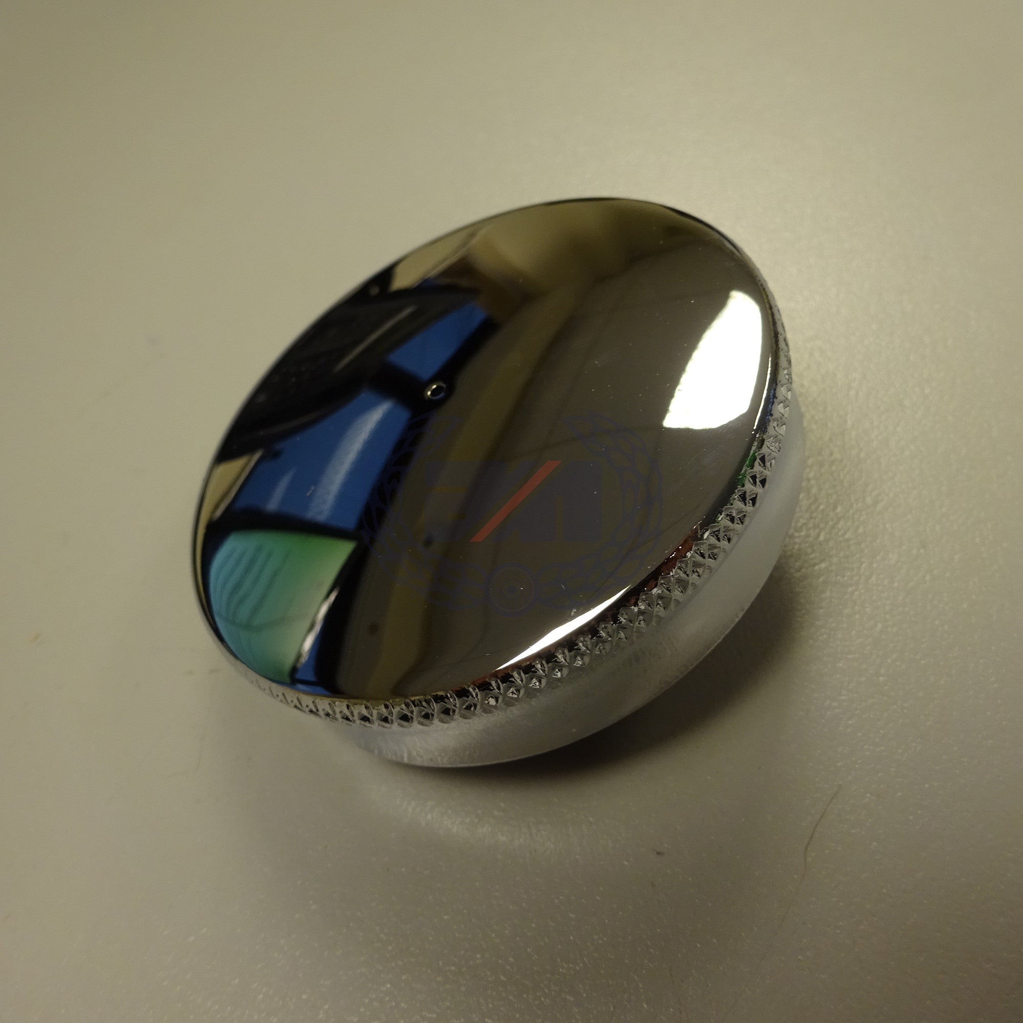 PETROL CAP CHROME PLATED 2-1/2" Standard domed chrome cap (01.3325) UK made.