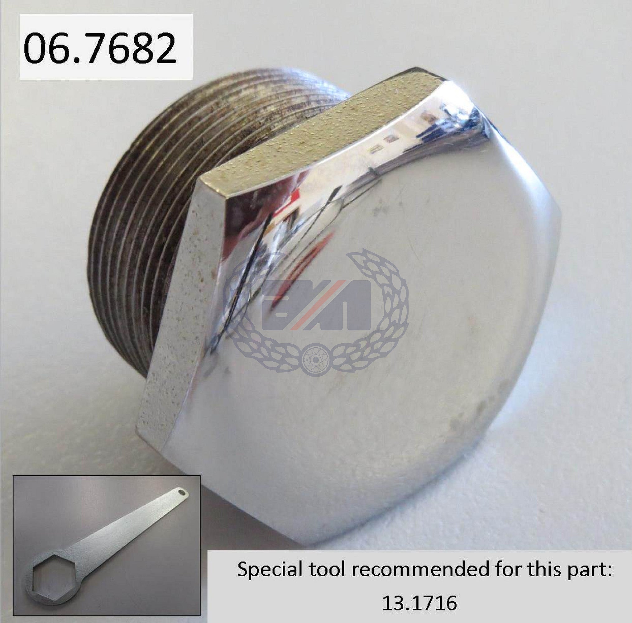 FRONT FORK TOP BOLT (NM16998)(B2/633)(H12-2/633) Chrome Plated