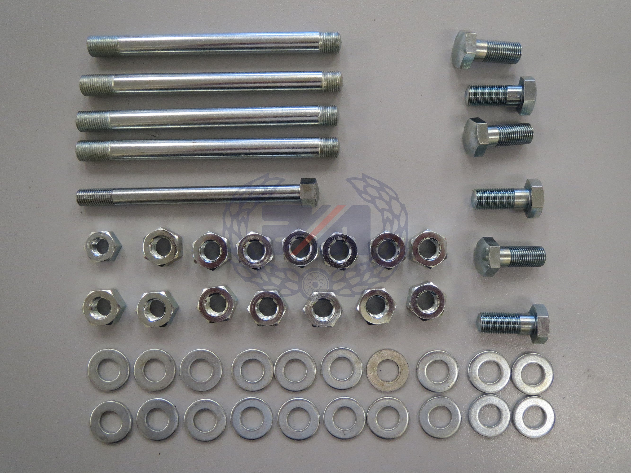 SLIMLINE FEATHERBED FRAME ENGINE FIXING KIT (46 PIECES)  for Dommie, Atlas, 650ss and Mercury.