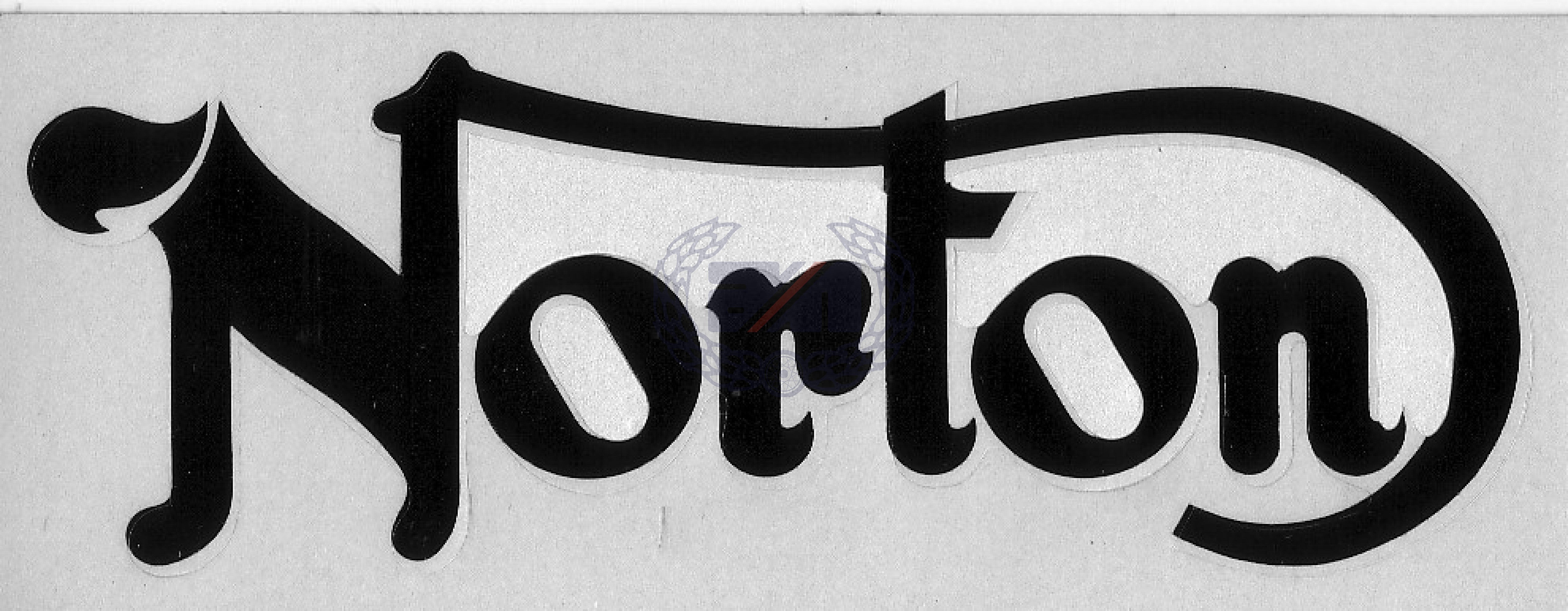 DECAL "NORTON" (BLACK)  for Petrol Tank VINYL