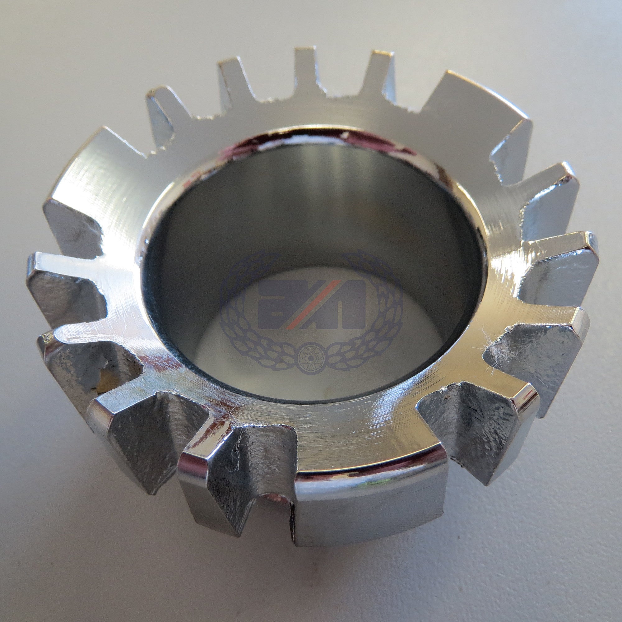 EXHAUST LOCKRING (CHROME PLATED BRASS - LONG for non balanced exhaust pipes)