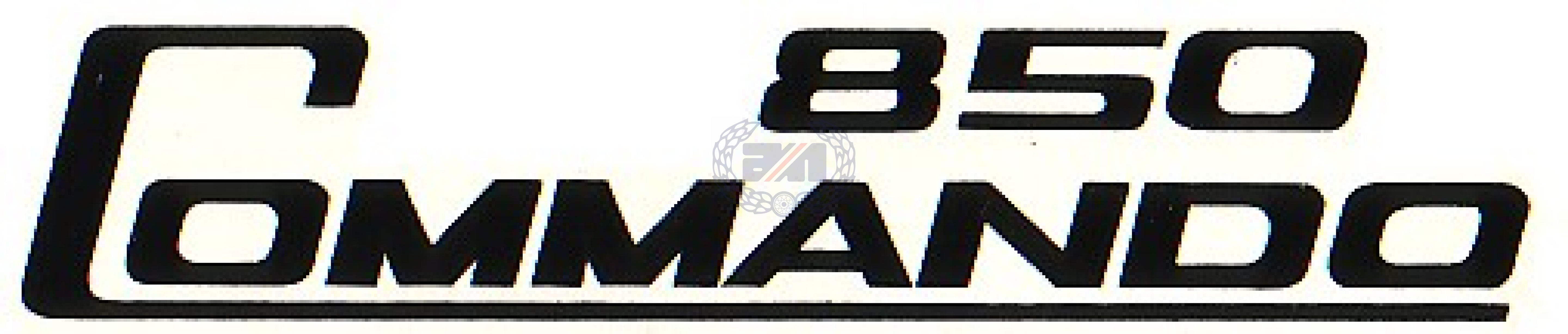 DECAL "850 COMMANDO" (BLACK) DRYFIX
