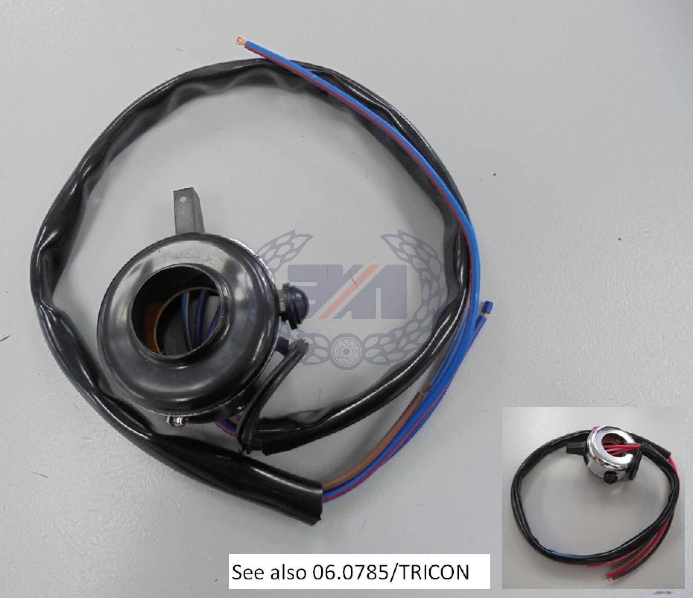HORN/DIPSWITCH WIPAC DUCON REPLICA (brown/blue/blue-white & blue-red wires)