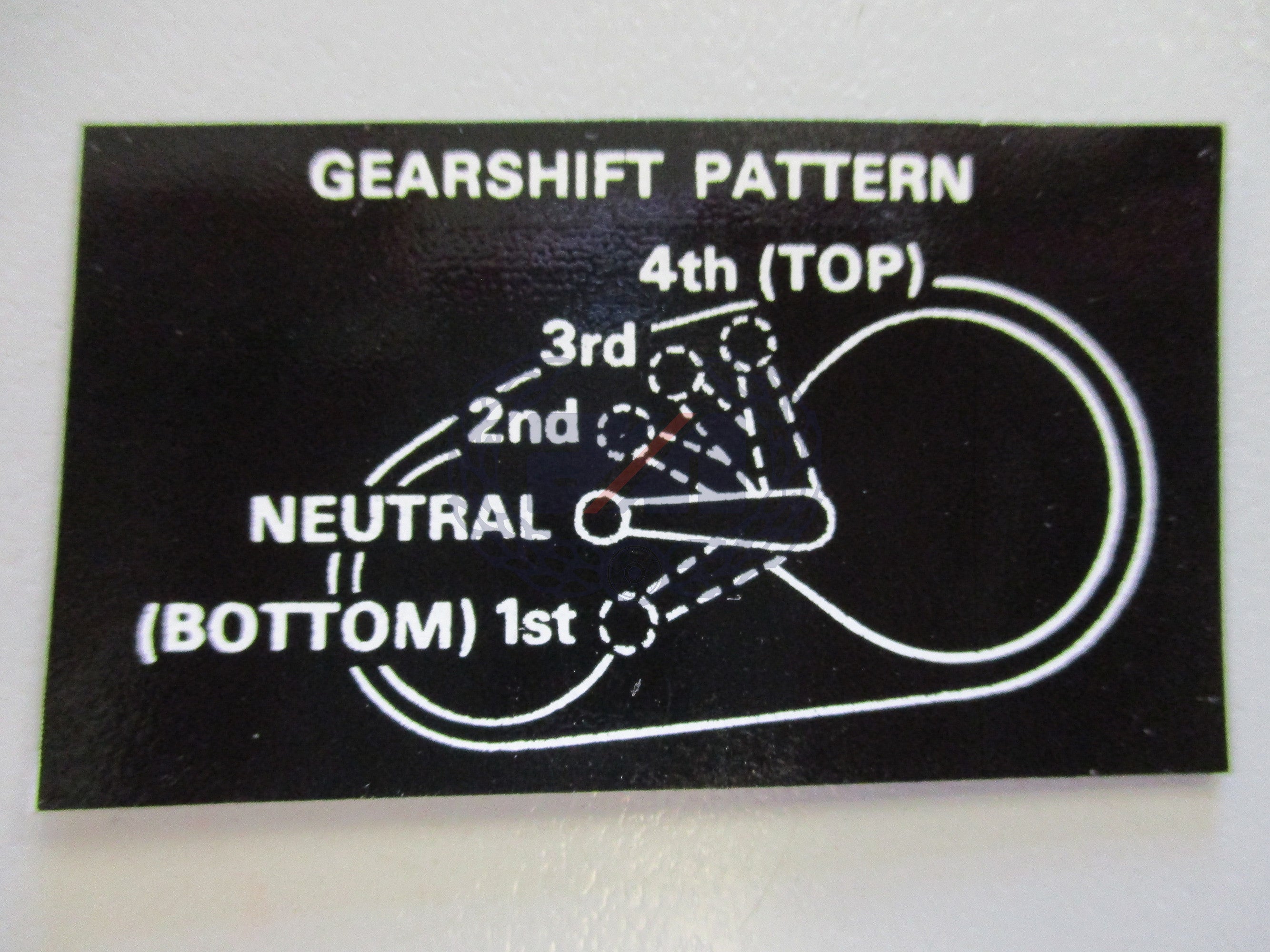 DECAL GEARSHIFT PATTERN (Mk3) DRYFIX