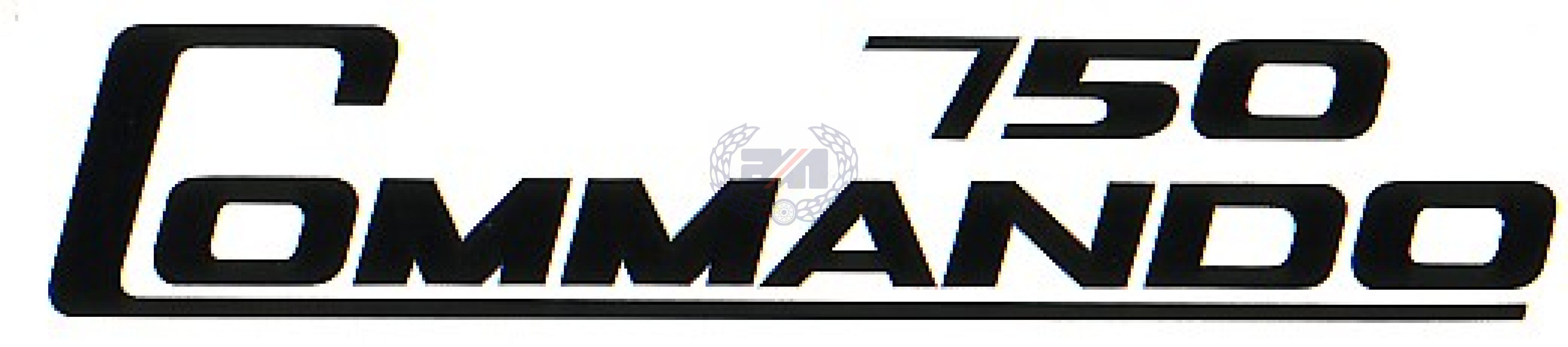 DECAL "750 COMMANDO" (BLACK) Vinyl