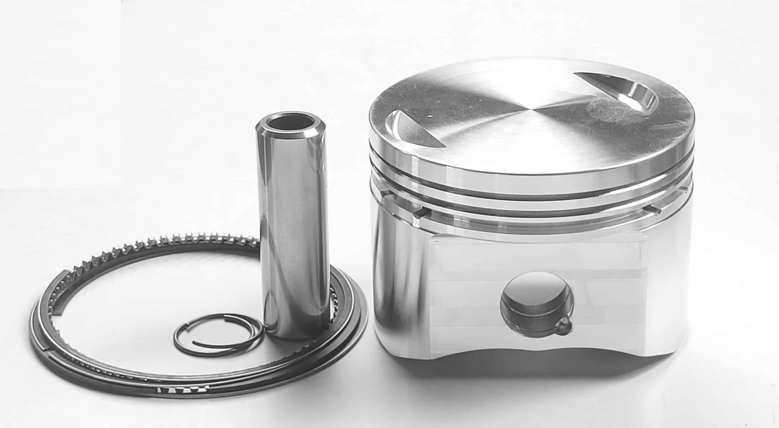 Flat top forged pistons for stock Norton rods - フラットトップ鍛造ピストンセット　標準コンロッド用