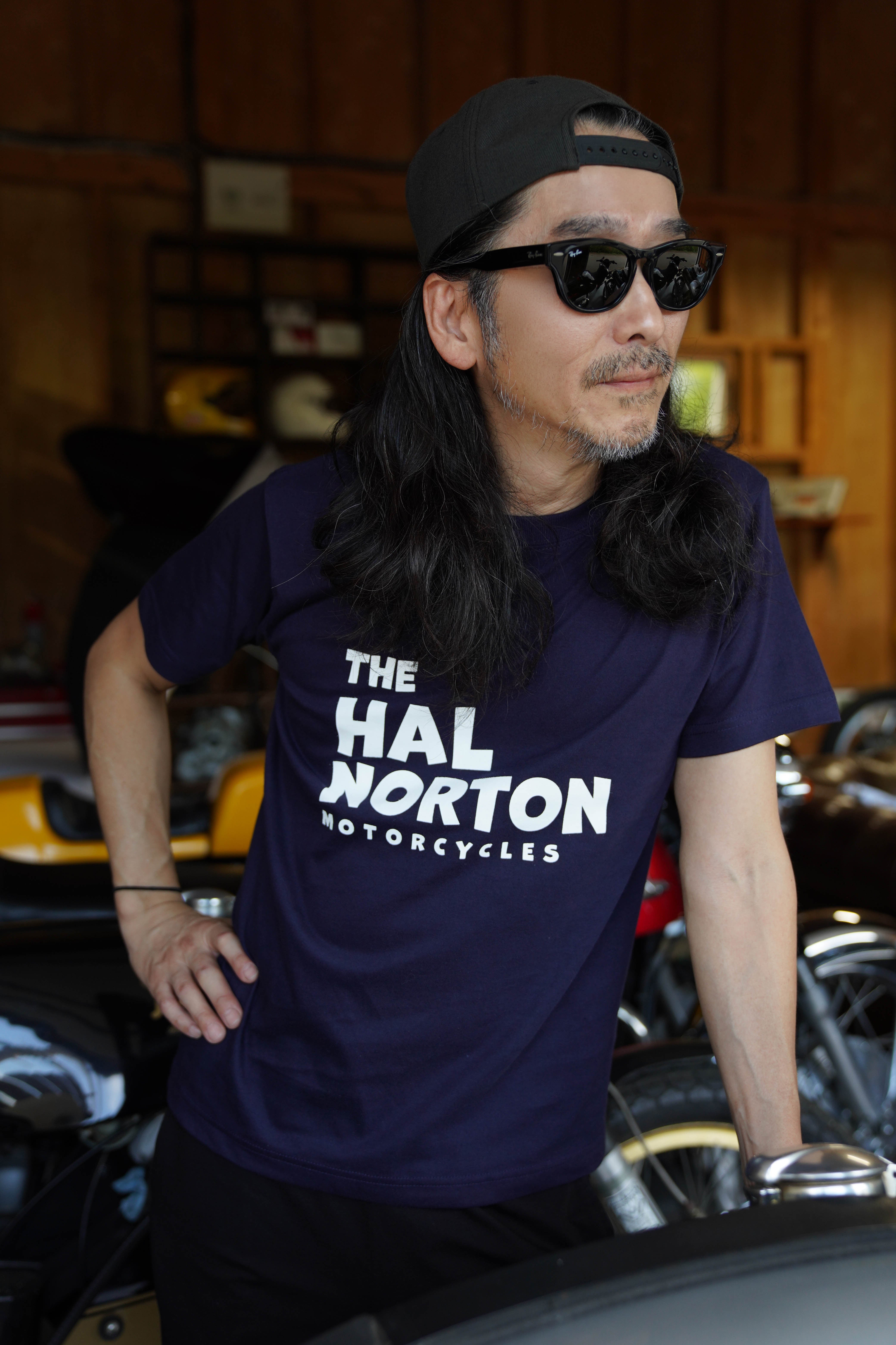 HALNORTONオリジナルTシャツ 紺