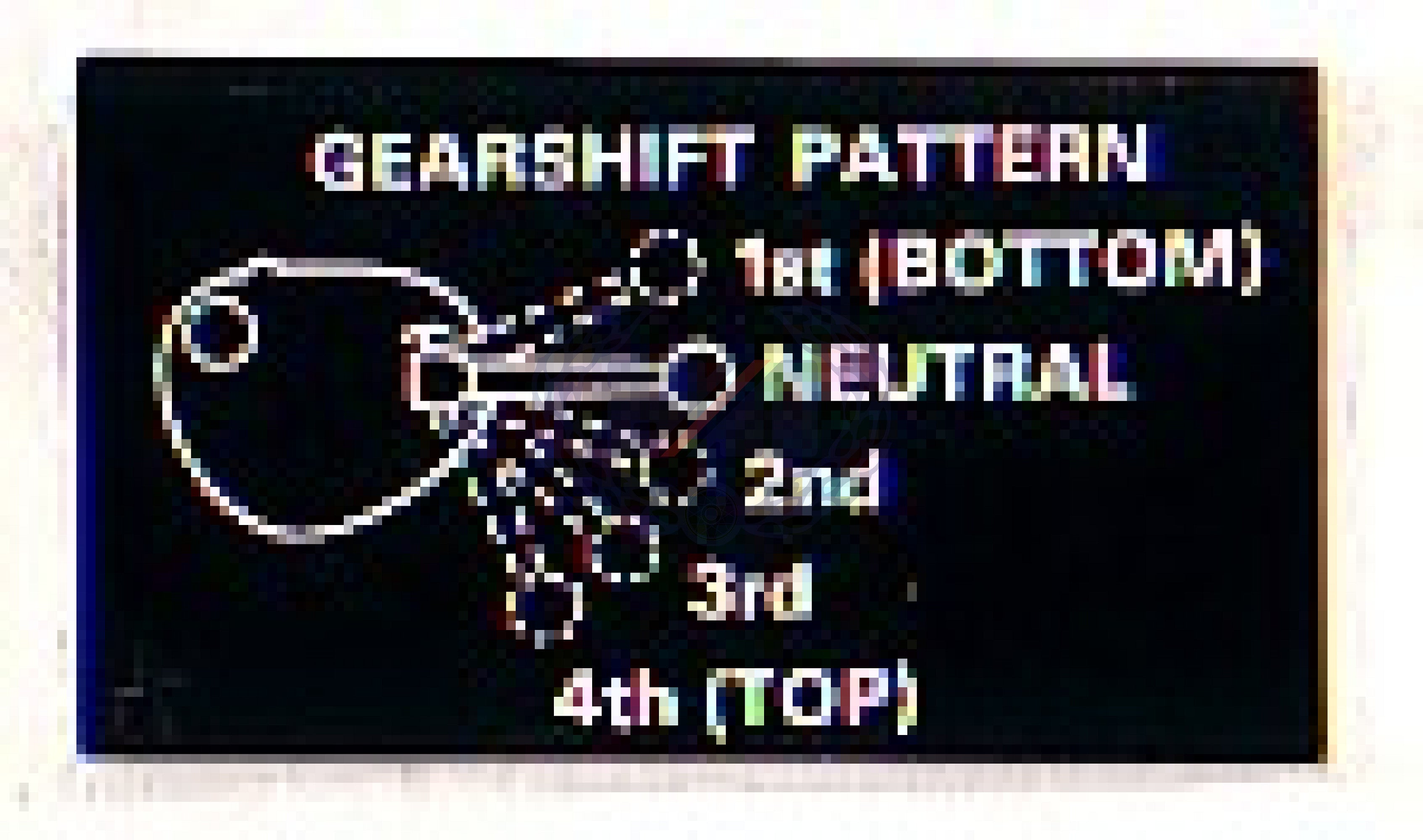 DECAL GEARSHIFT PATTERN (Mk2) DRYFIX