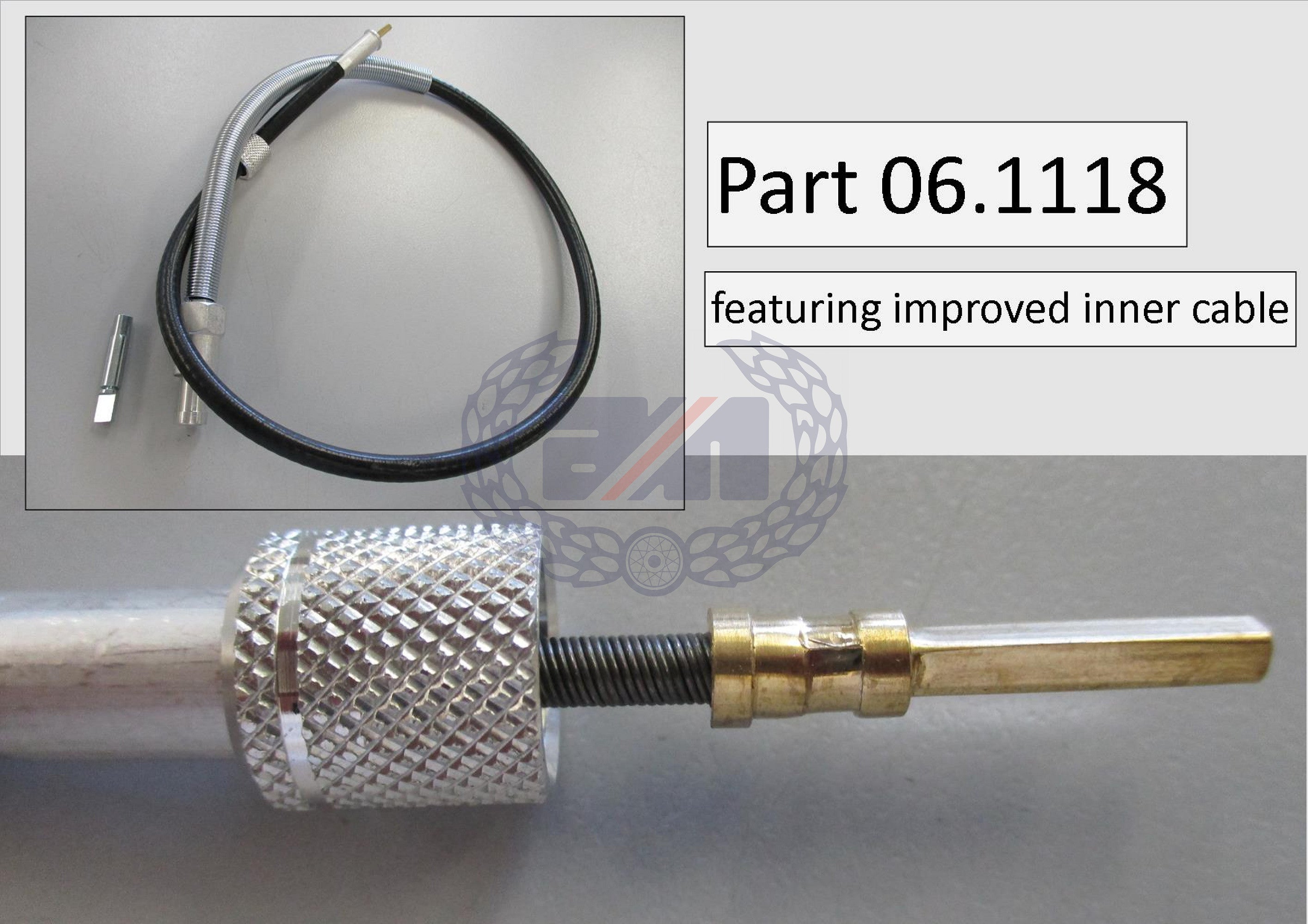 TACHO CABLE for 1970 to 1978 750/850 Commando. Includes spade drive