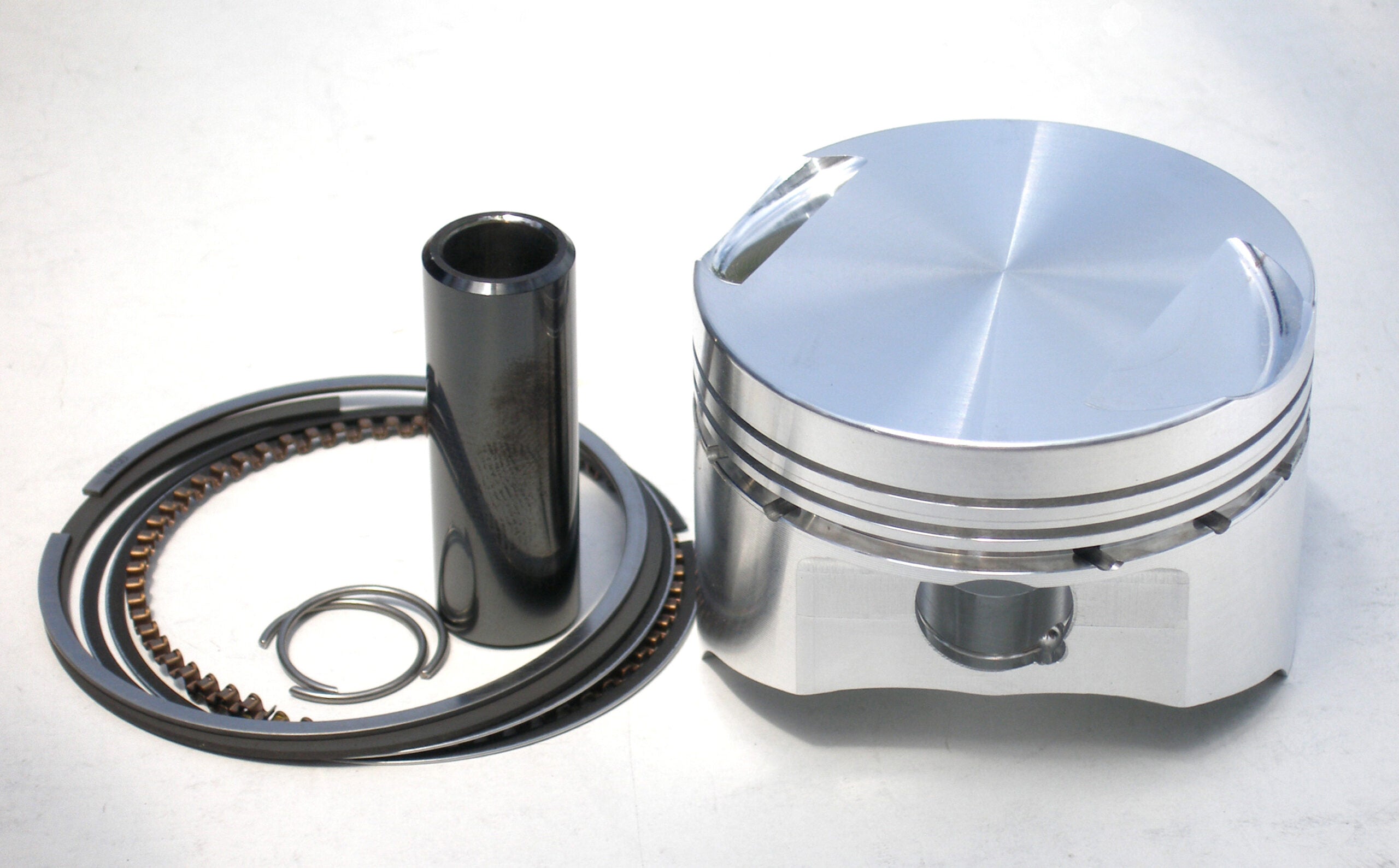 Lightweight flat top forged pistons for JSM longer rods - ライトウェイトフラットトップ鍛造ピストンセット　JSコンロッド用
